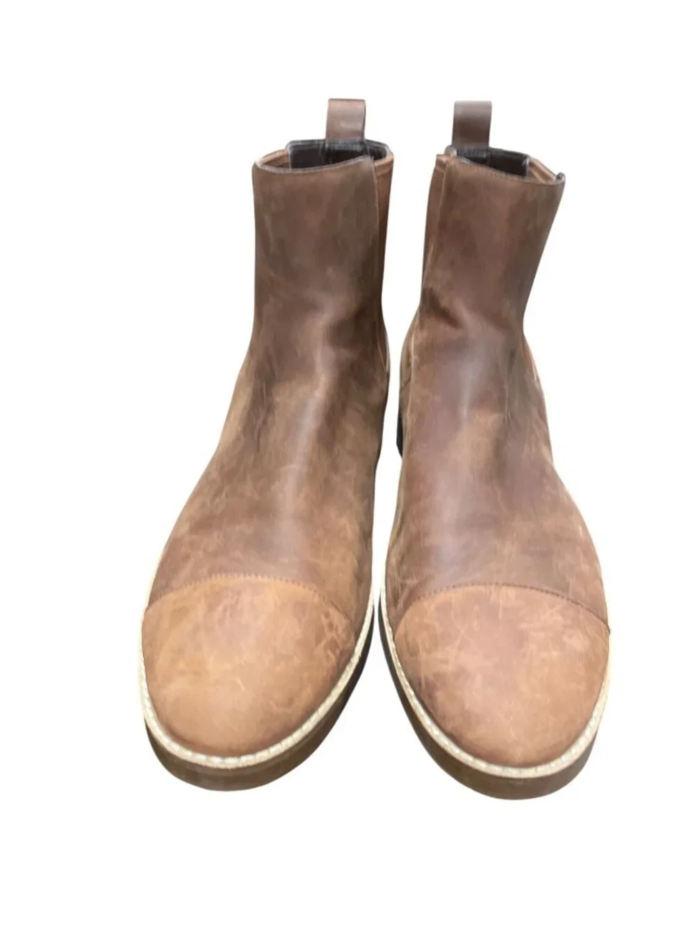 Cole Haan mens brown lather ankle classic chukka boots sz 11B SKU 10-464